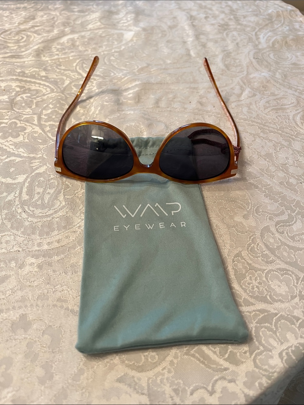WMO Eyewear Women's Amber Tortoise Oval Sunglasses Ted Baker